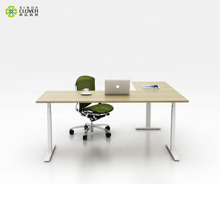 Stand Up Desk Adjustable Electric L Shape Office Desk Height Adjustable Desks