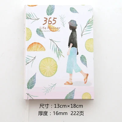 Notebook 365 Planner Kawaii A5 Weekly Monthly Daily Diary Planner