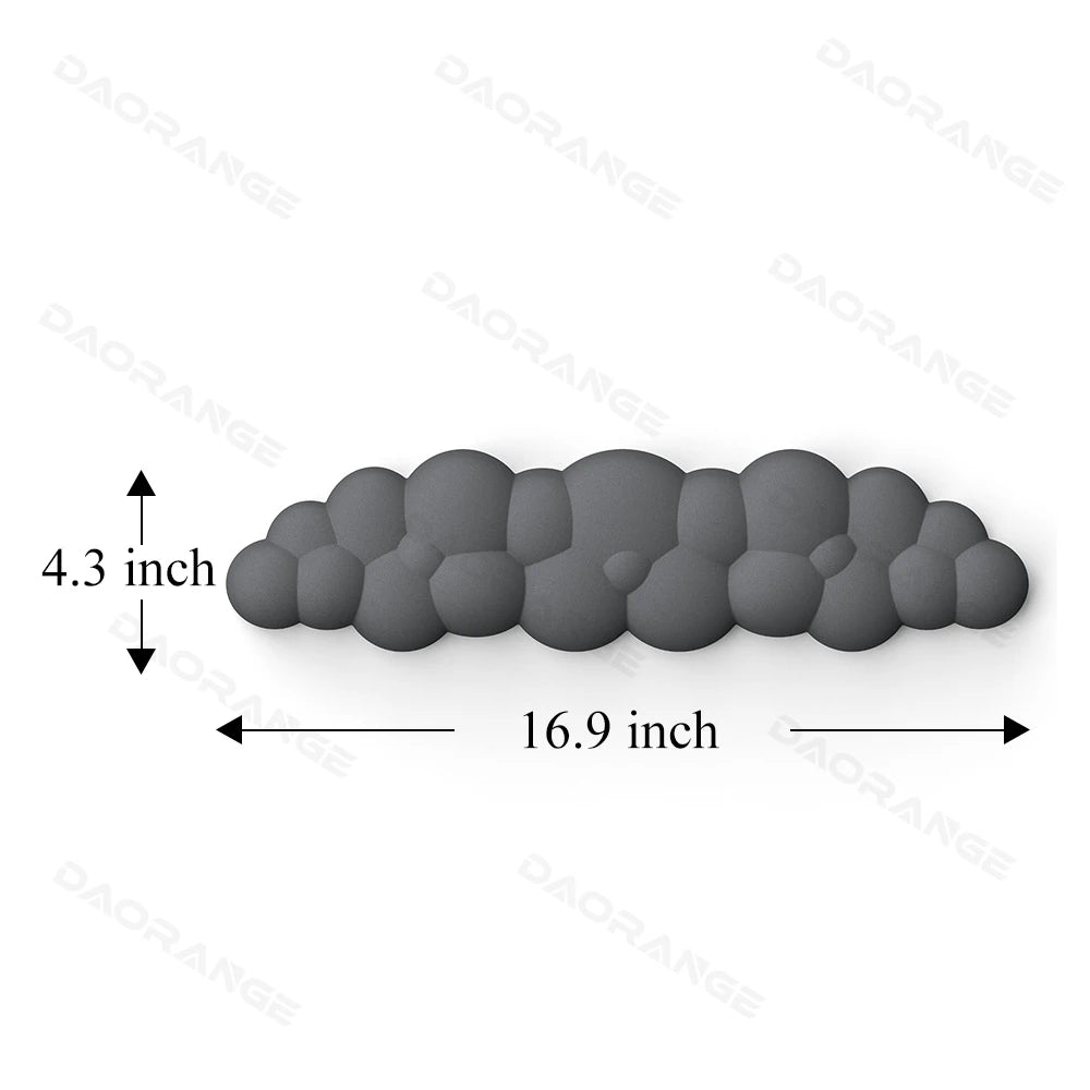 Soft Keyboard Wrist Rest Cloud Non-Slip Rubber Desk Mat Ergonomic