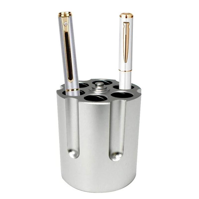 Revolver Cylinder Pen Holder Six Shooter Gun Pen Holder