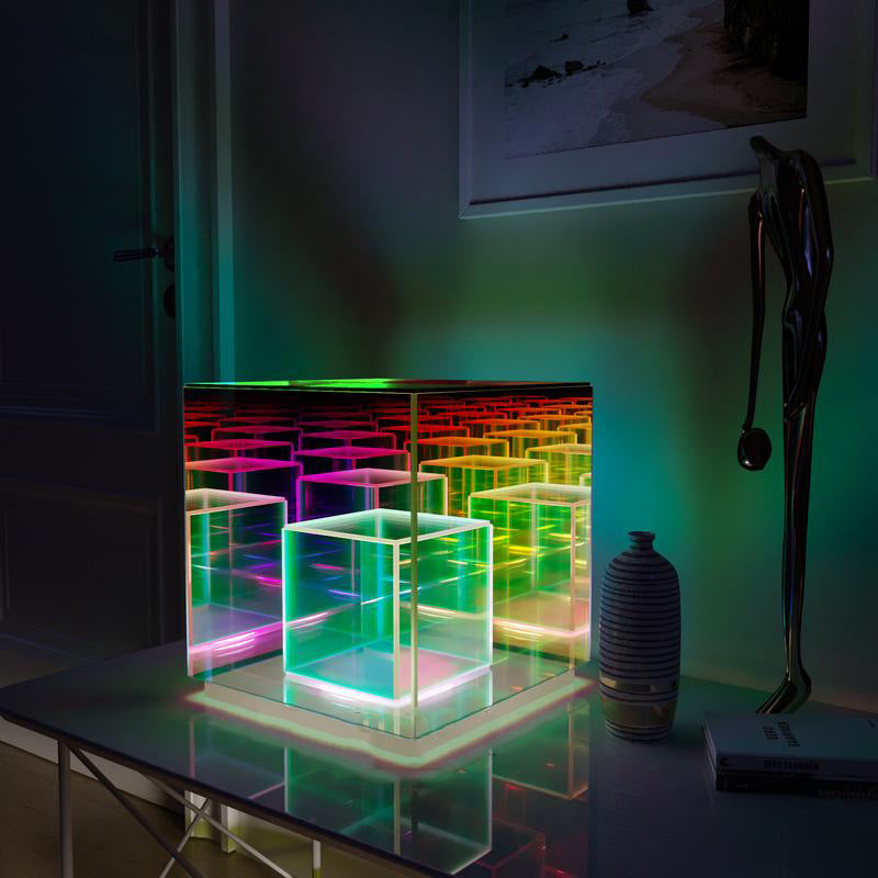 Nordic Cube Desk Lamp Acrylic Colorful LED Table Lamp