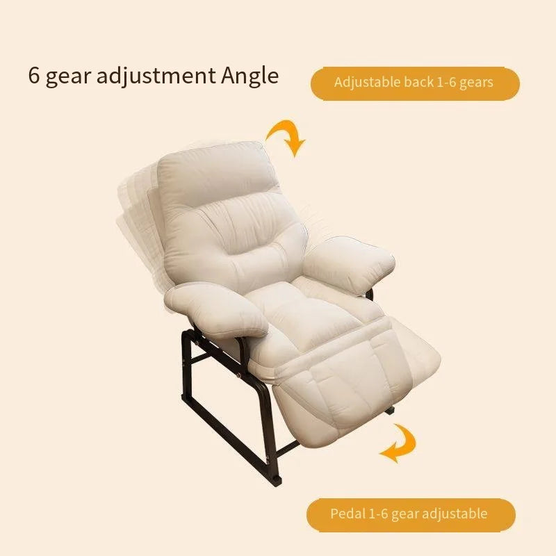 Comfy Reclining Desk Chair with Footrest