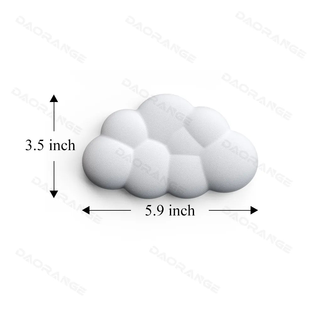 Soft Keyboard Wrist Rest Cloud Non-Slip Rubber Desk Mat Ergonomic