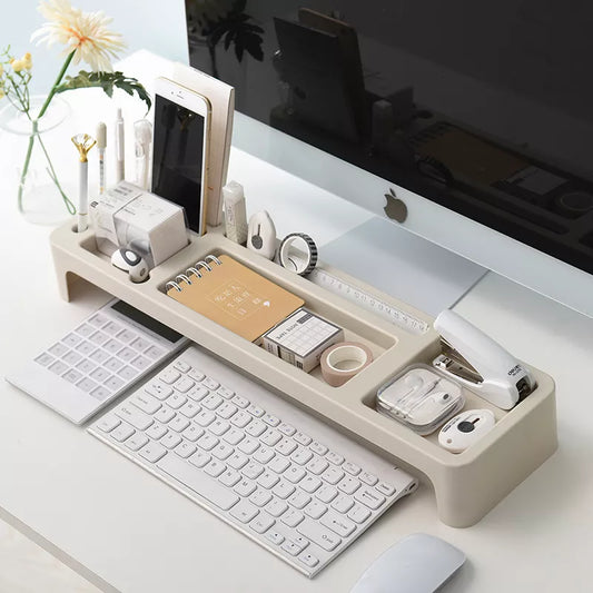 Creative Desk Organizer Multifunctional Desk Caddy Raised to Stow Keyboard