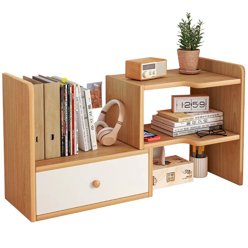 Desktop Bookshelf for Storage in Small Spaces Multi-Layer