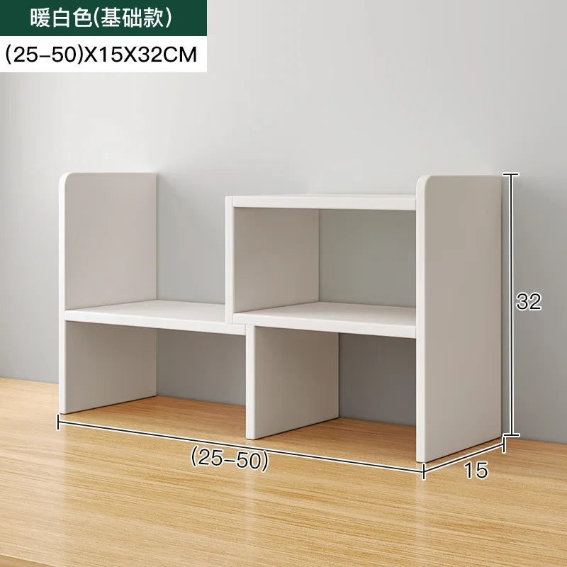 Desktop Bookshelf for Storage in Small Spaces Multi-Layer