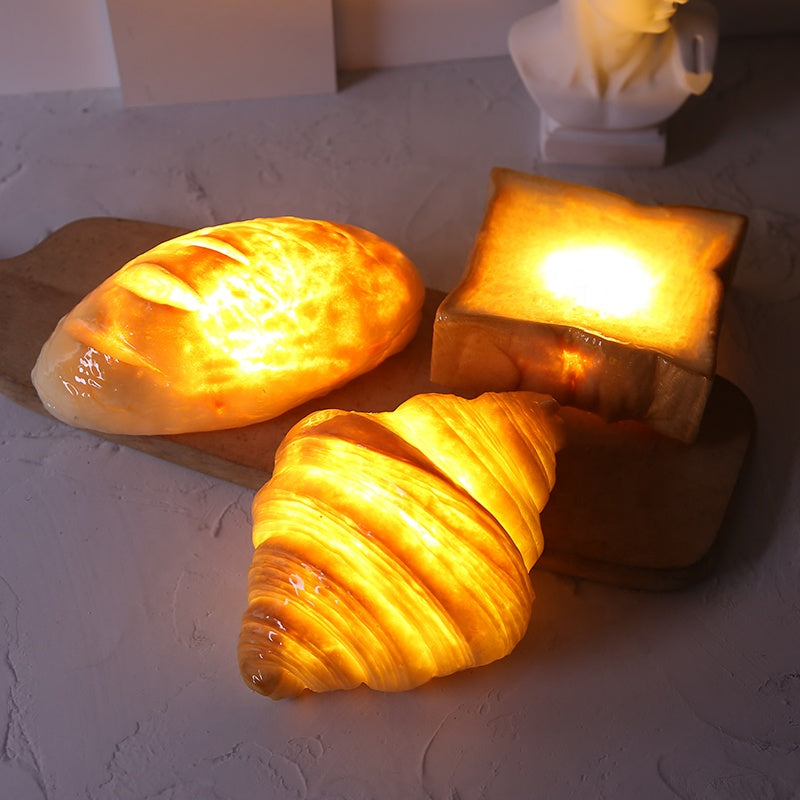 LED Desk Lamp Handmade Bread Shapes 4 Versions