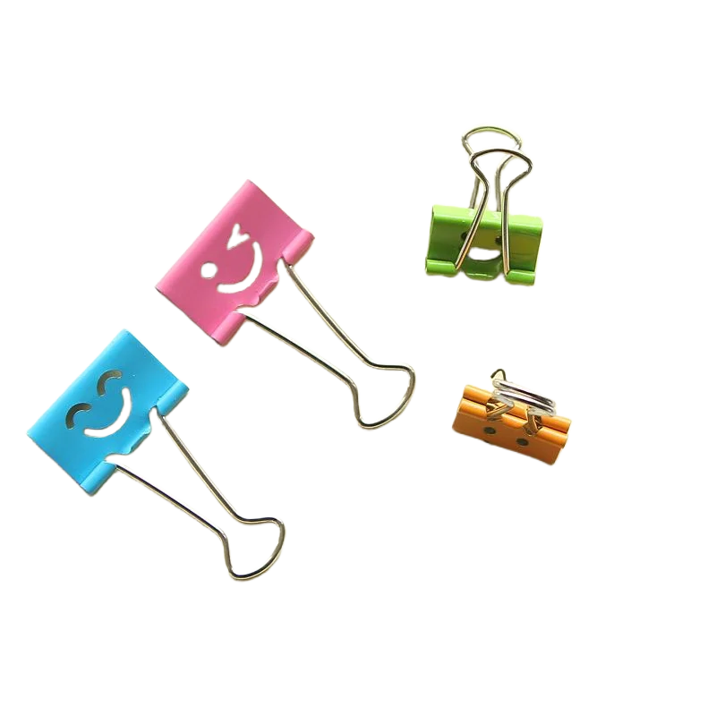 Smiley Face Binder Clips