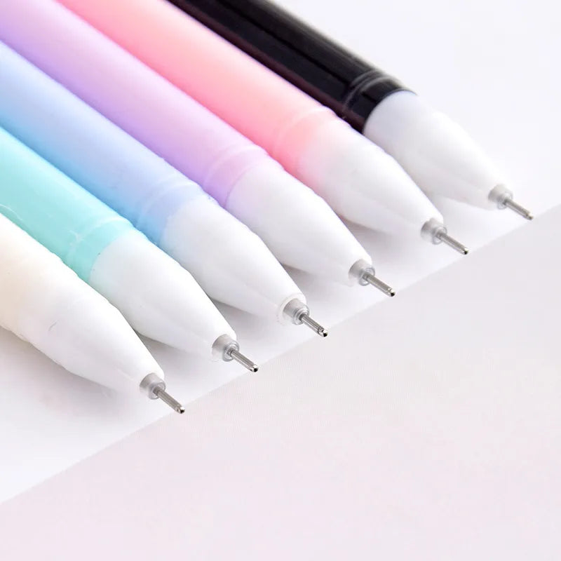 6pcs/Set Kawaii Cute Cat Gel Pen 0.38mm - Finer than Fine Tip