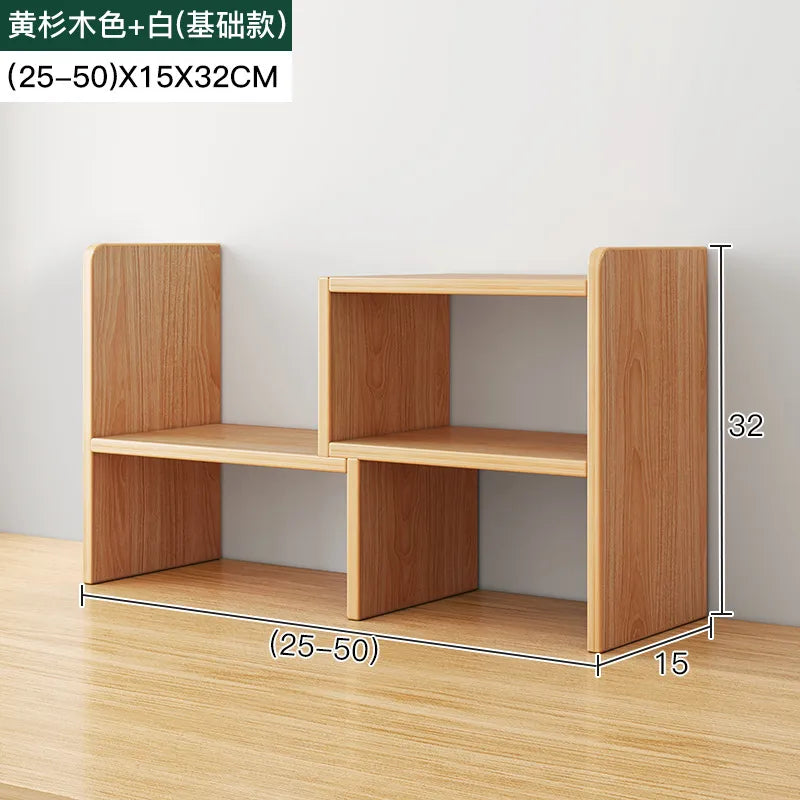 Desktop Bookshelf for Storage in Small Spaces Multi-Layer