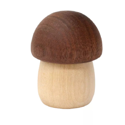 Cute Mushroom Shape Paper Clip Dispenser Magnet Wooden Office Supplies