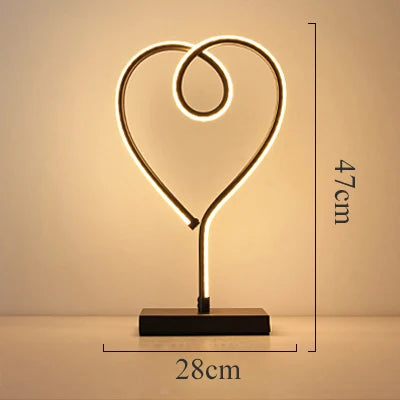 Modern LED Table Lamp Reading Desk Light Bedside Lamp US/EU Plug Dimable