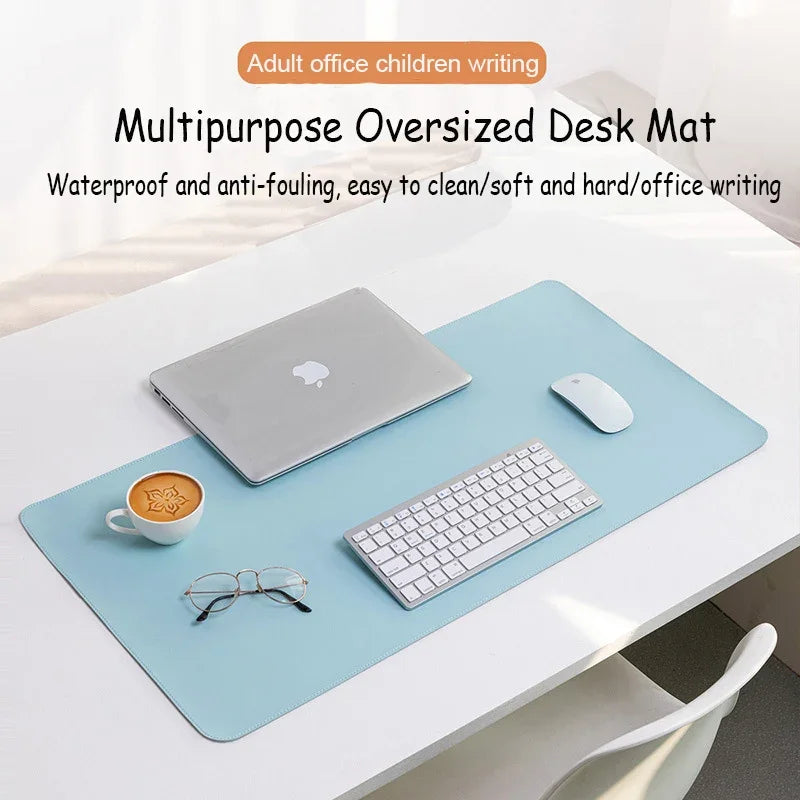 Large Size Office Desk Protector Mat PU Leather Waterproof