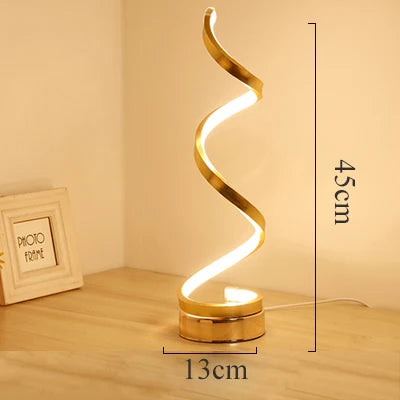 Modern LED Table Lamp Reading Desk Light Bedside Lamp US/EU Plug Dimable