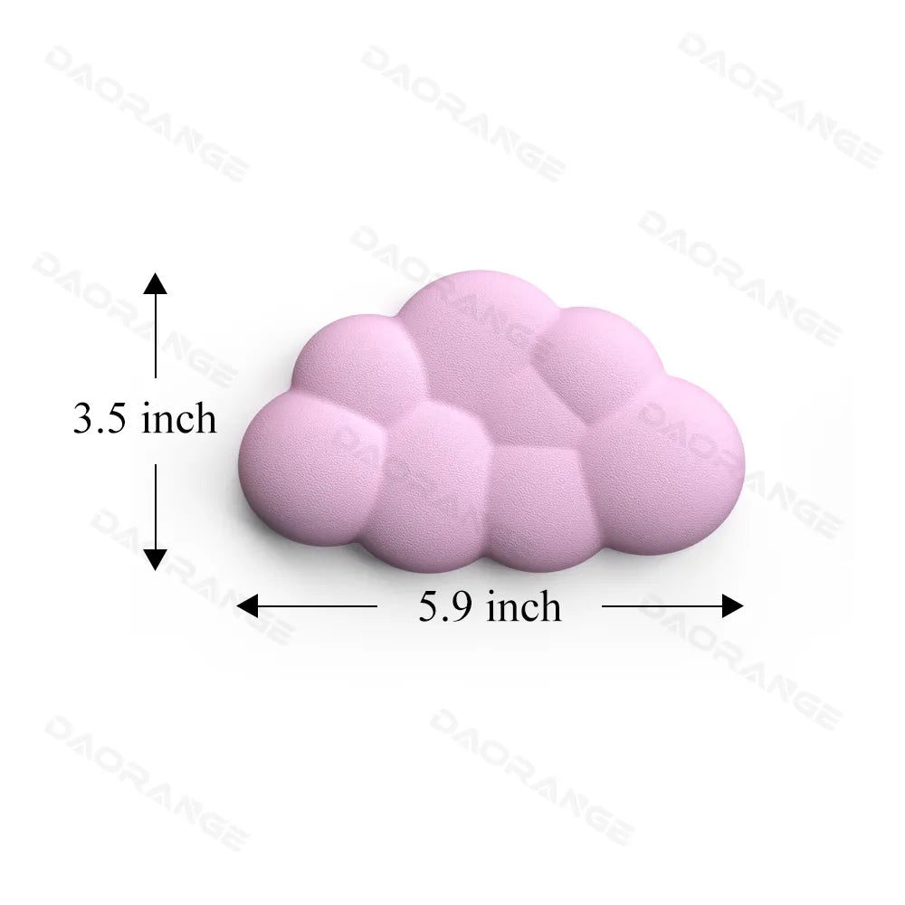 Soft Keyboard Wrist Rest Cloud Non-Slip Rubber Desk Mat Ergonomic