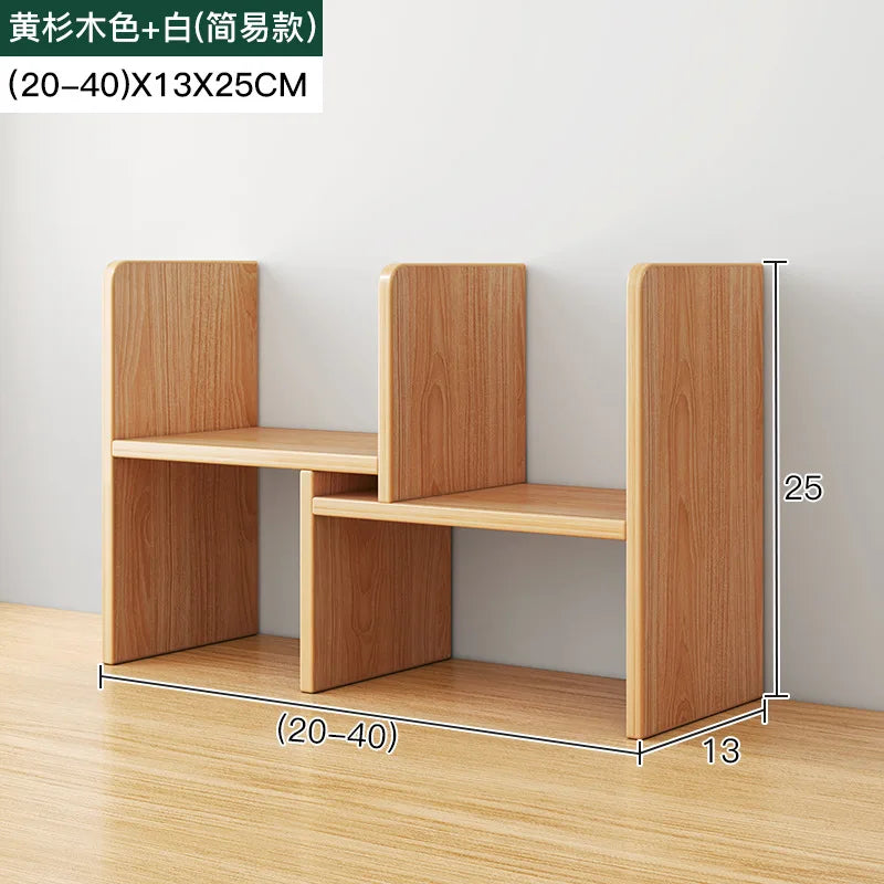 Desktop Bookshelf for Storage in Small Spaces Multi-Layer