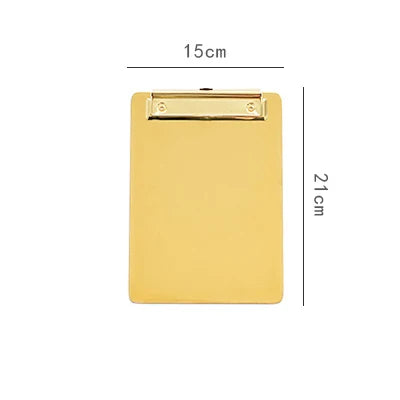 Nordic Stainless Steel Clipboard Metal Writing Board