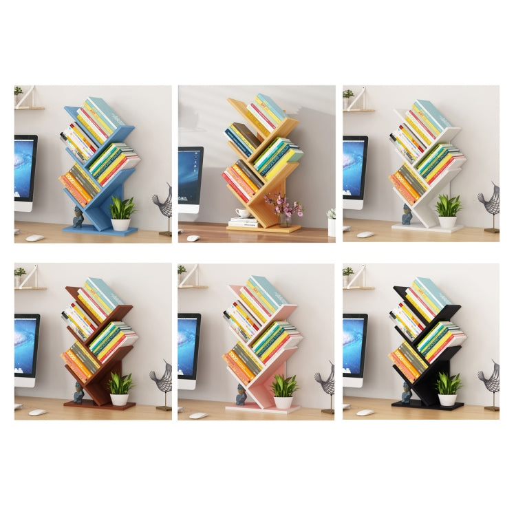 Modern Simple Tree-Shaped Desktop Bookshelf White or Wood