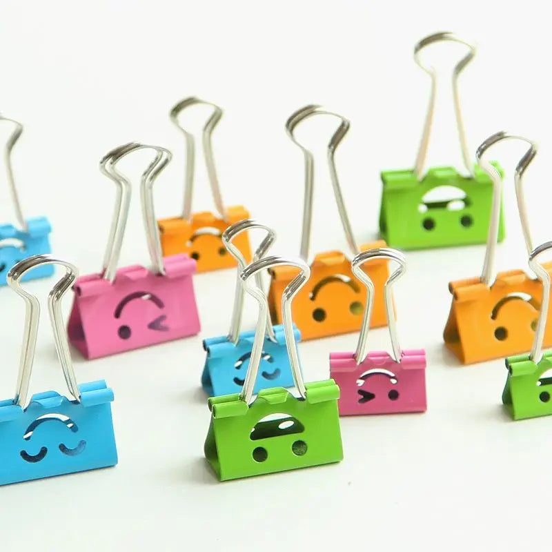 Smiley Face Binder Clips