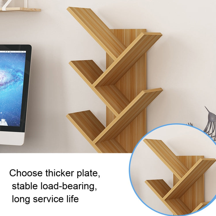 Modern Simple Tree-Shaped Desktop Bookshelf White or Wood