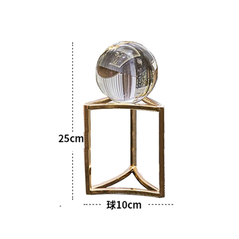 Nordic Crystal Ball Decoration Modern Minimalist Desk Decoration